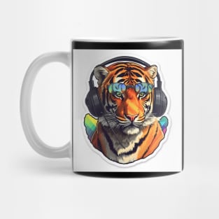 Tiger in Rainbow colors Mug